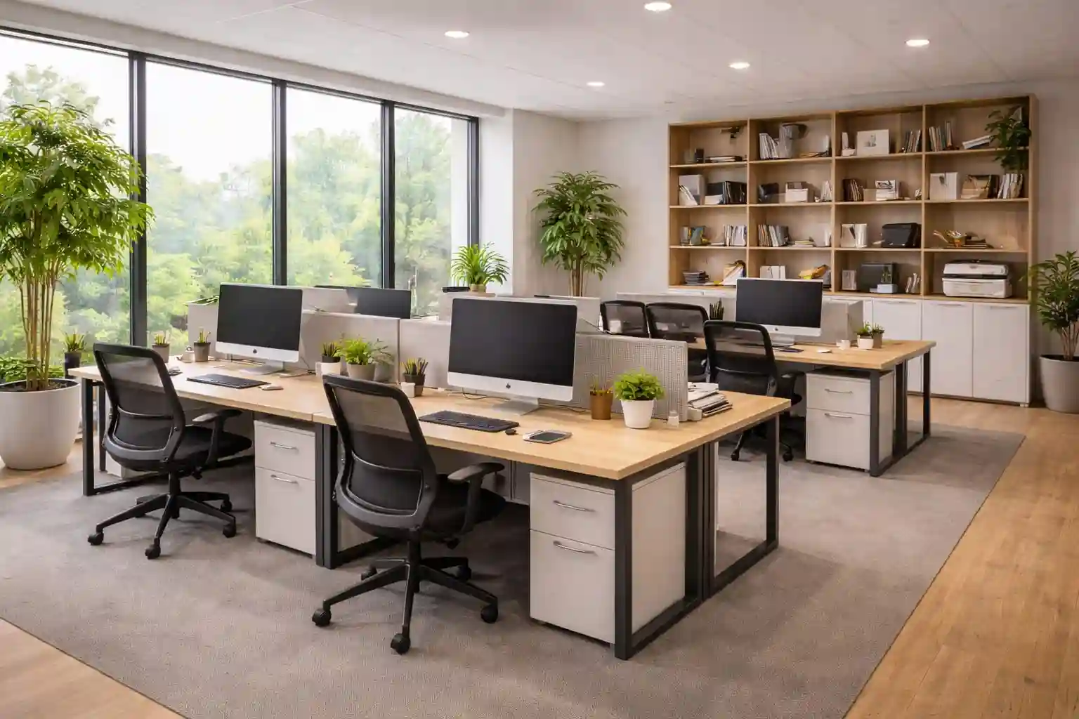 Professional office cleaning result in Garwood, NJ – sparkling clean desks