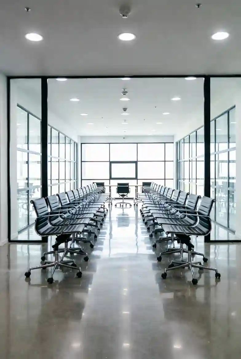 Professional office cleaning result in Garwood, NJ – clean and bright meeting room