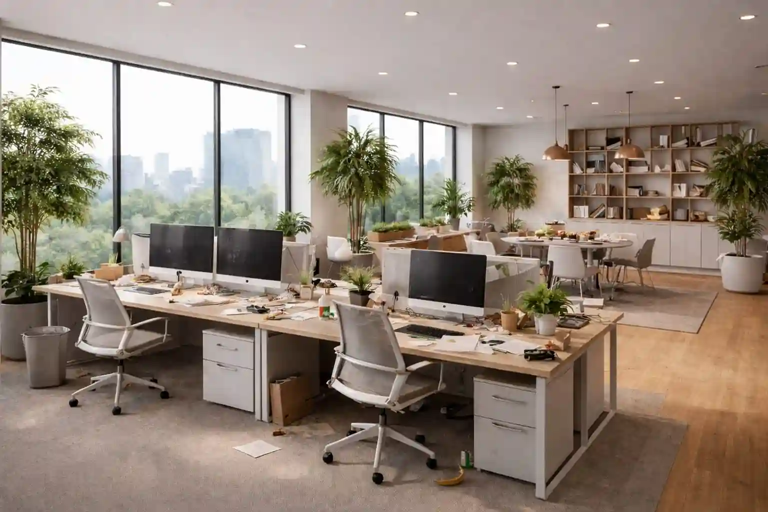 After professional office cleaning – sparkling workspace in Garwood, NJ