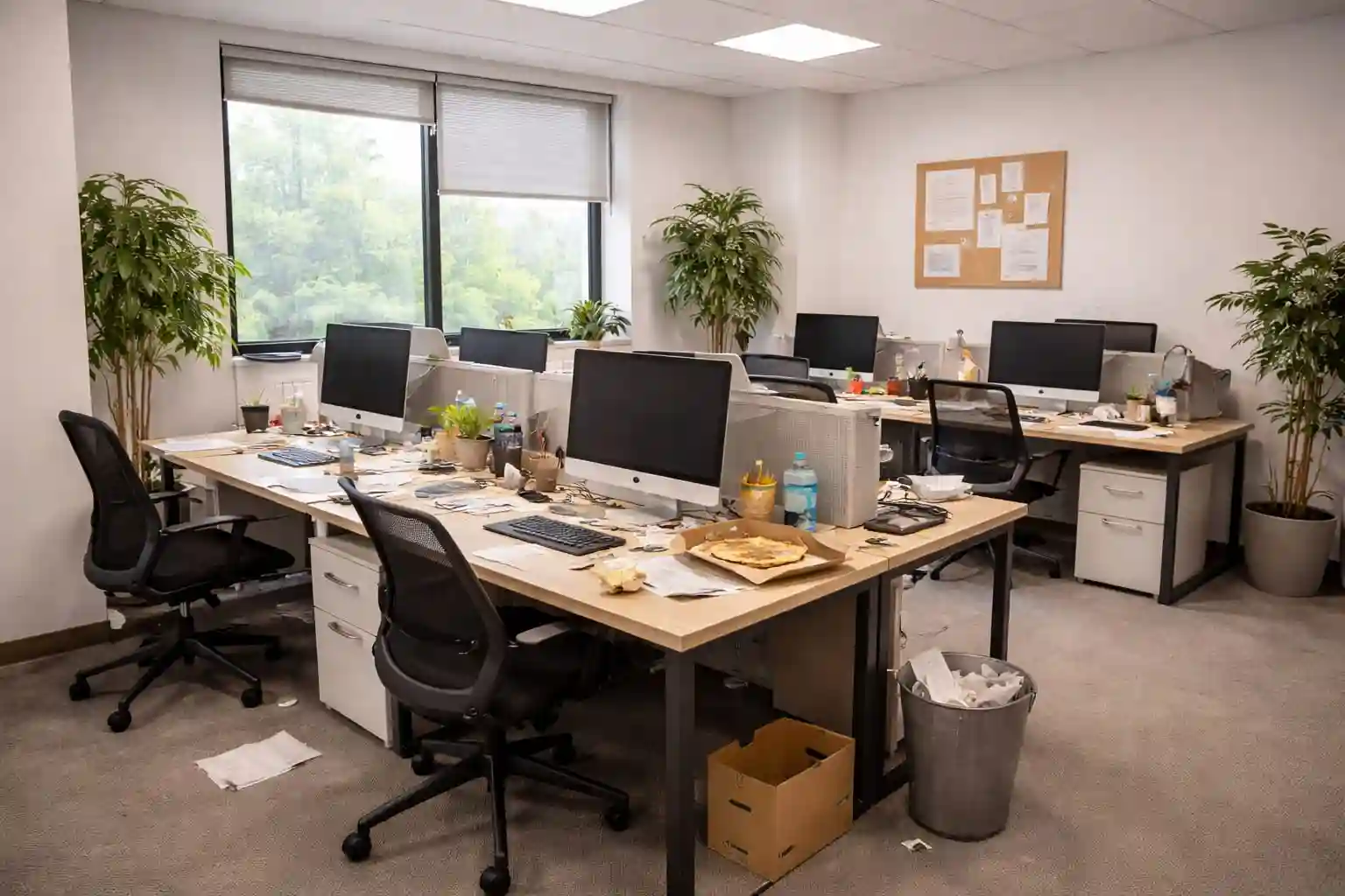 Before office cleaning – restroom in Garwood, NJ