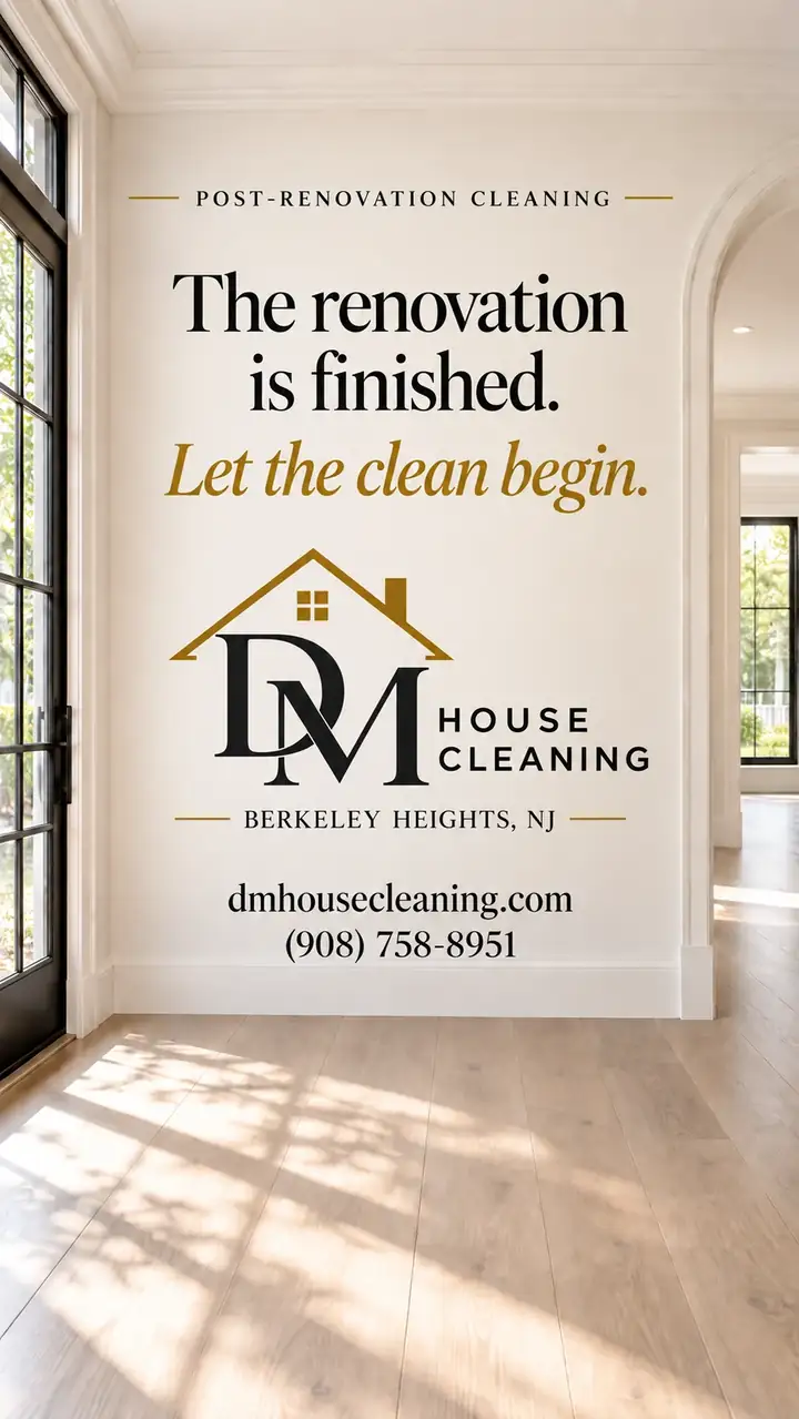 Post renovation cleaning video from DM House Cleaning in Berkeley Heights, NJ