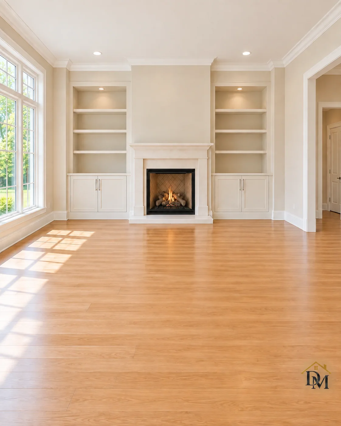 Ready for furniture: the caddy is gone and the floor is open.