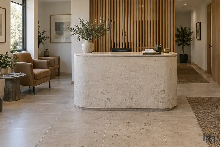 Reception area, view A