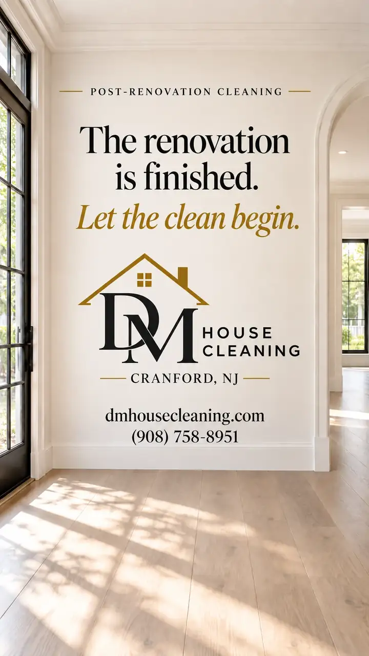 Post renovation cleaning video from DM House Cleaning in Cranford, NJ