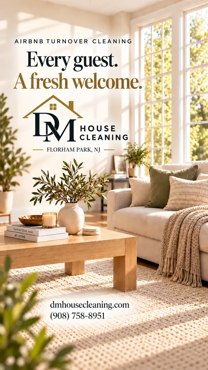 Airbnb cleaning video from DM House Cleaning in Florham Park, NJ