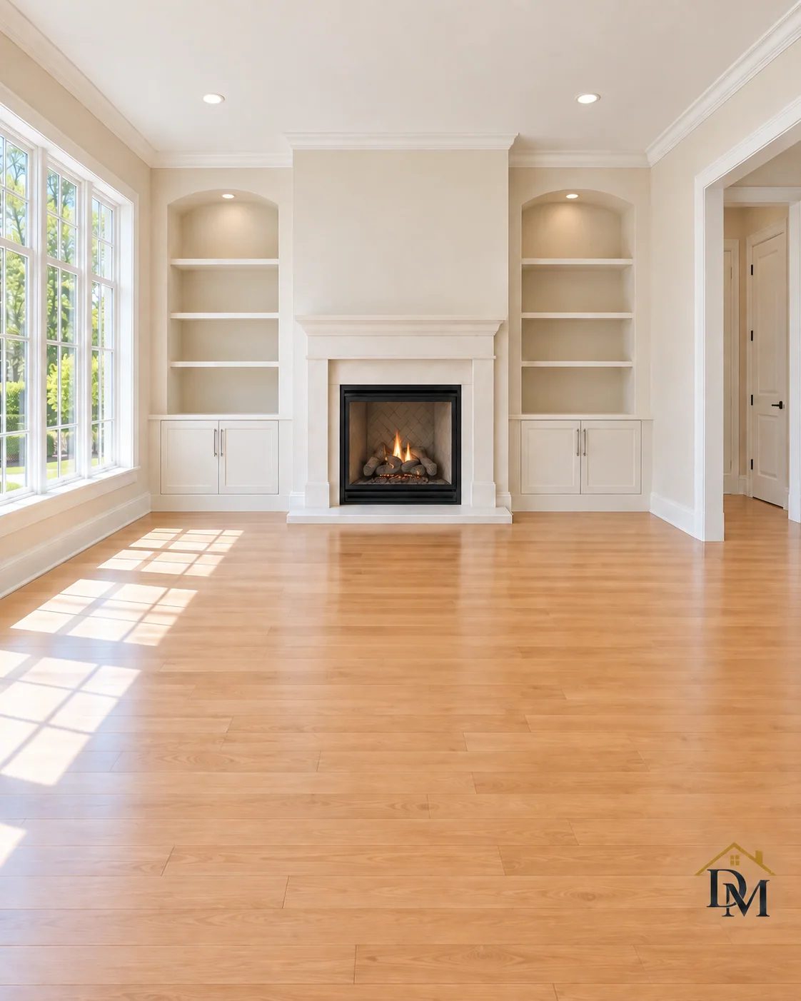 Ready for furniture: the caddy is gone and the floor is clear.