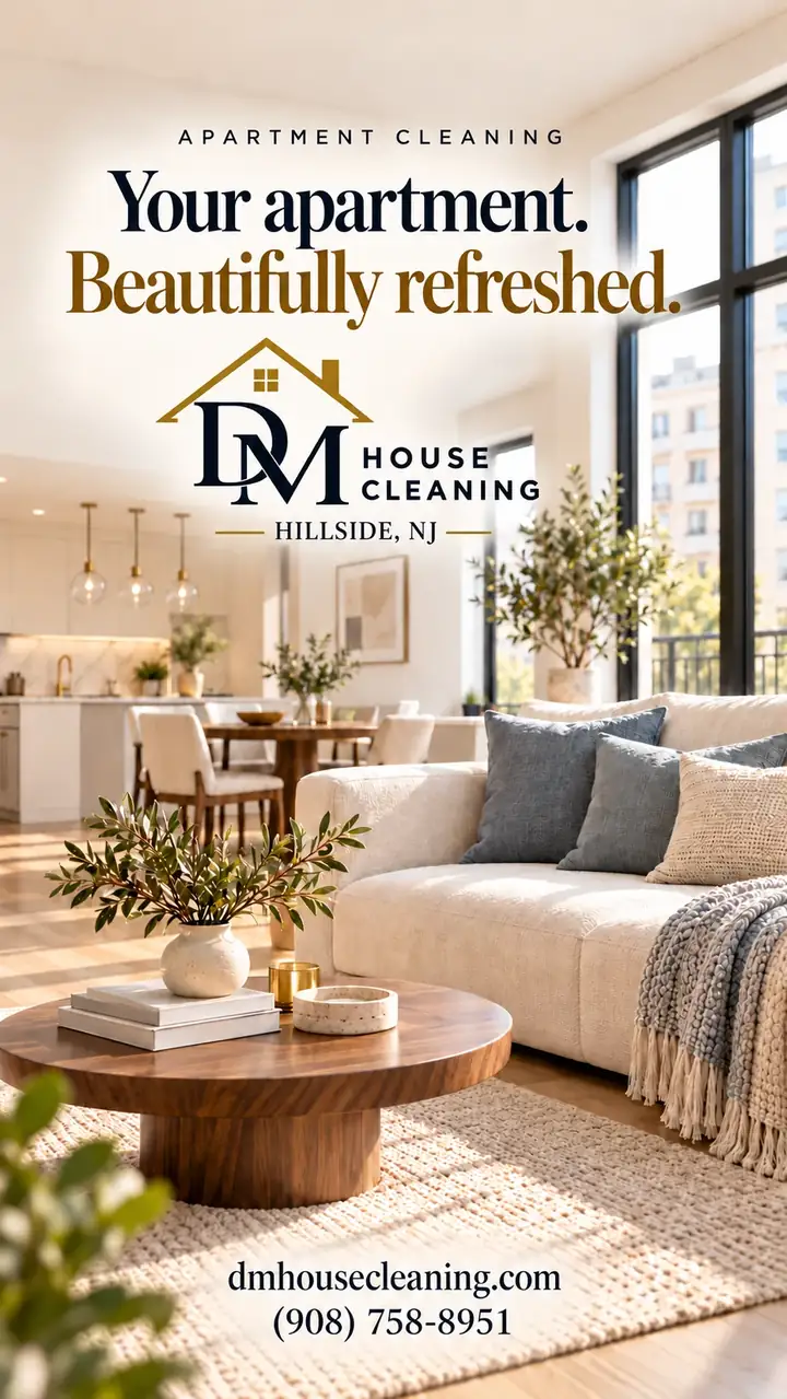 Apartment cleaning video from DM House Cleaning in Hillside, NJ