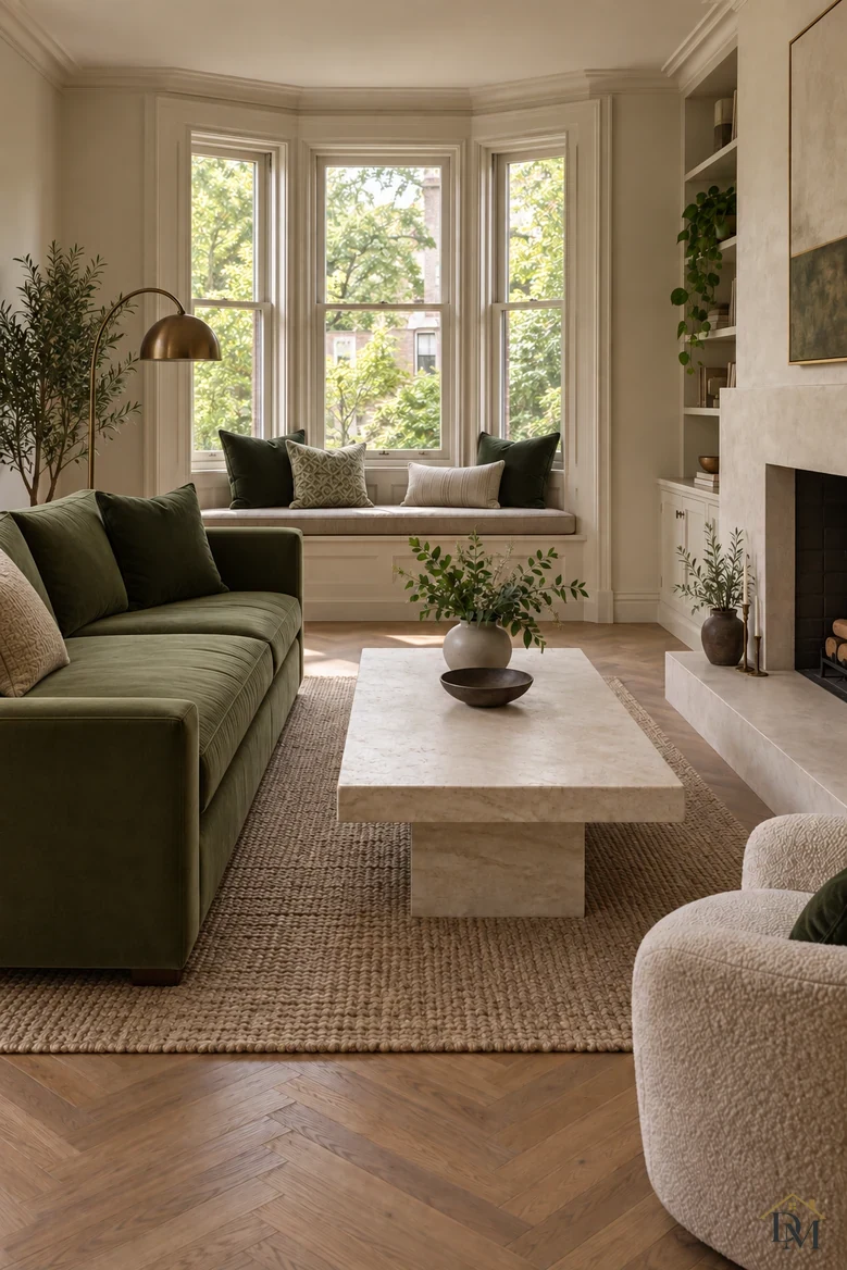 View B: throw put away and the marble table clear apart from the bowl and plant.