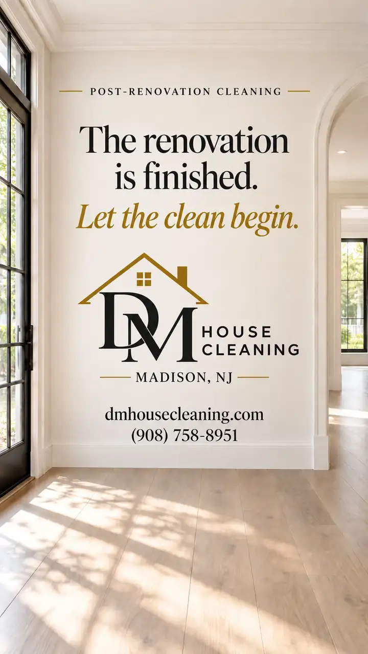 Post renovation cleaning video from DM House Cleaning in Madison, NJ
