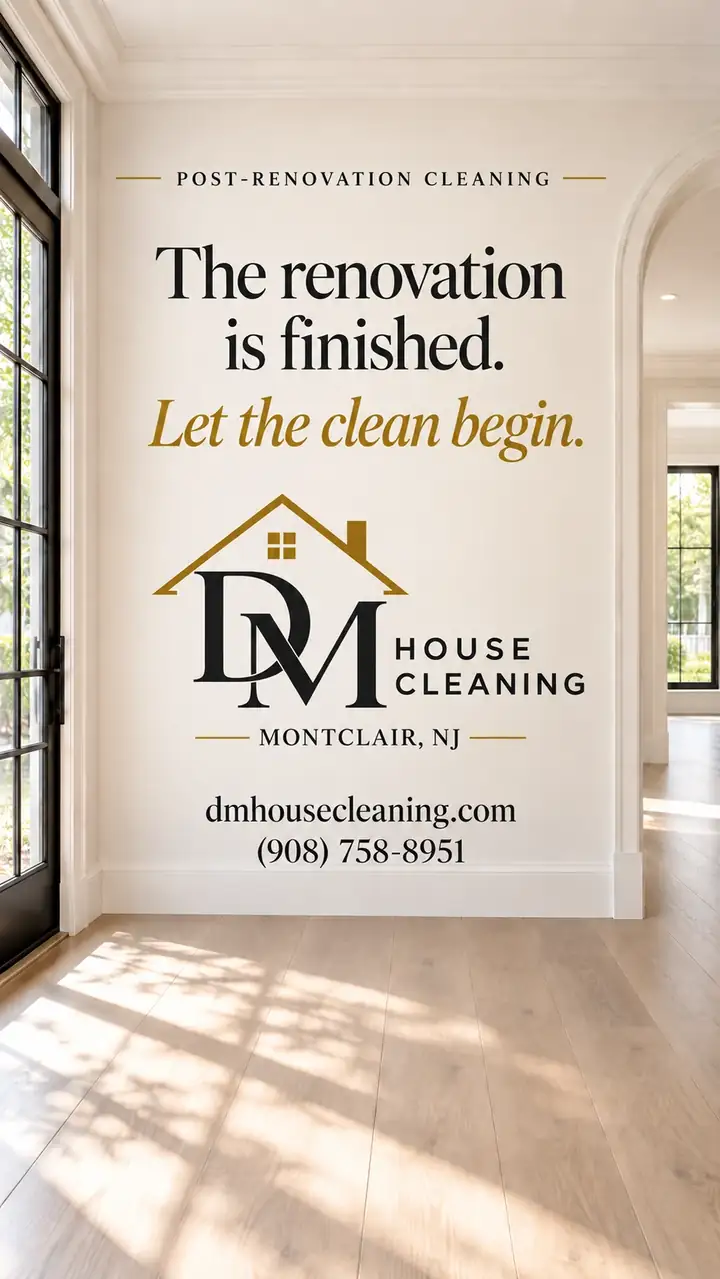 Post renovation cleaning video from DM House Cleaning in Montclair, NJ