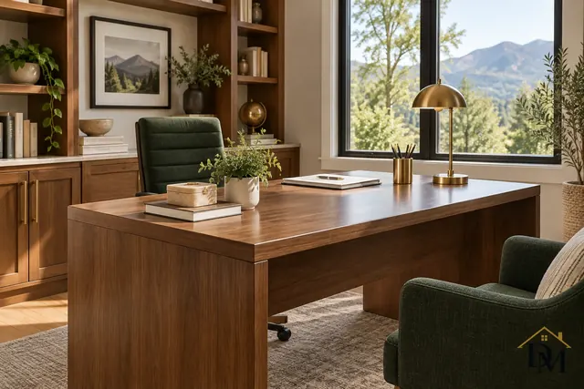 Breakfast nook with a round table and cushioned window bench; the table base and bench edges get a detailed wipe.