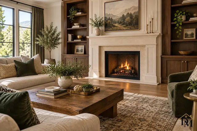 Front entry with a wood door, console table and stairs; door face, console and entry floor get the deep-clean pass.
