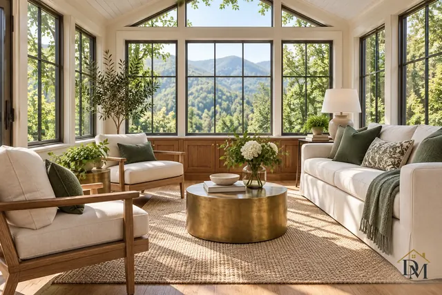 Breakfast nook with a round table and window bench; eating surfaces wiped with products you are comfortable with.