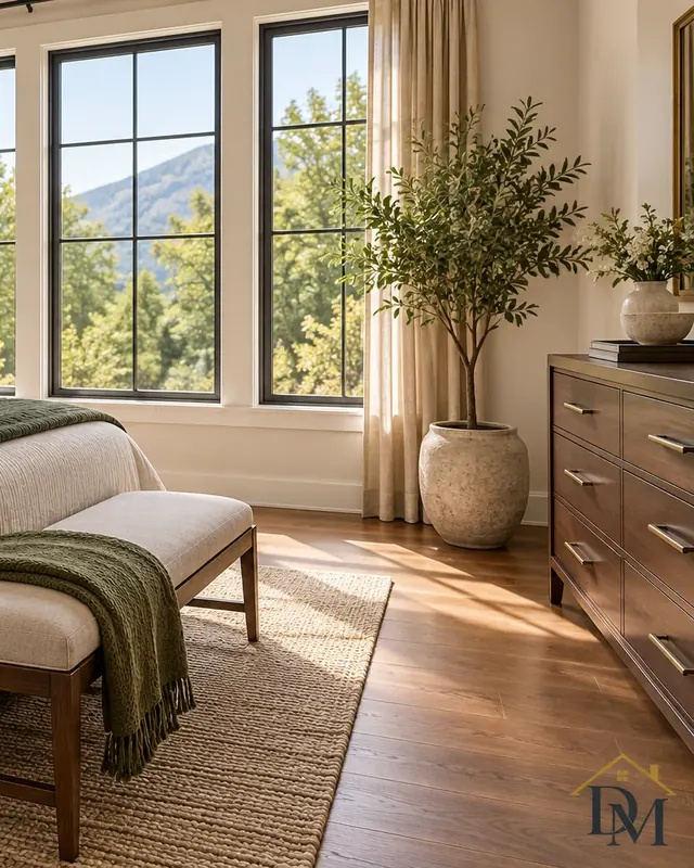Bathroom with double vanity, shower and tub — move-in cleaning in Mountainside