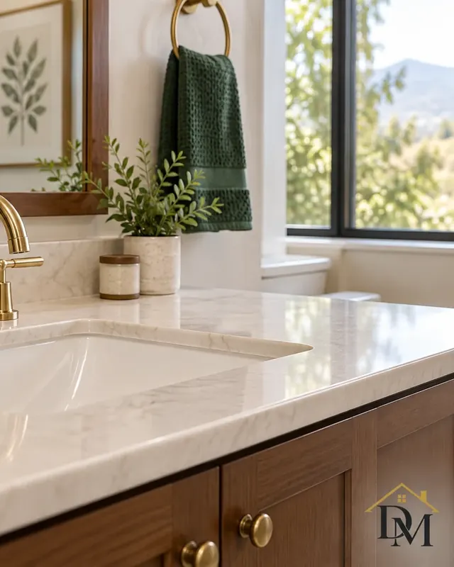 Empty bathroom — move-out cleaning in Mountainside