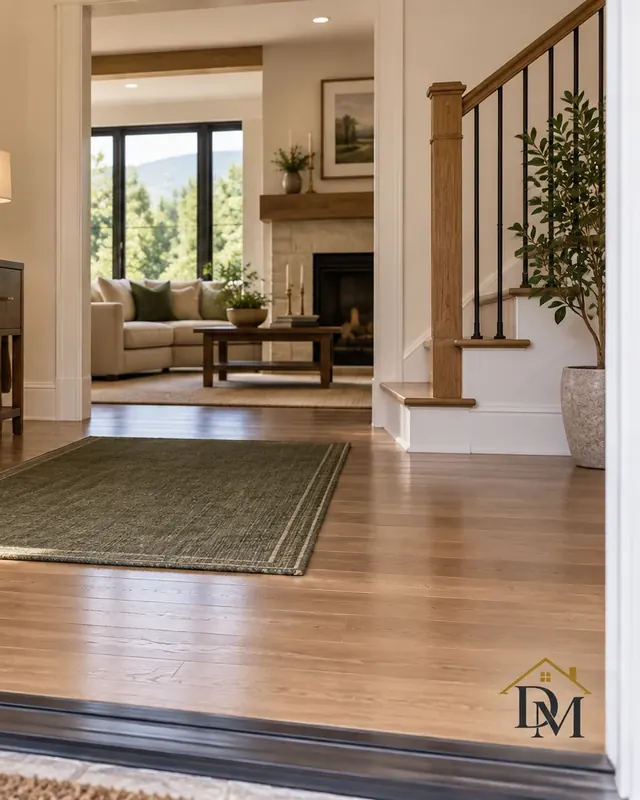 Empty stairs and landing — move-out cleaning in Mountainside