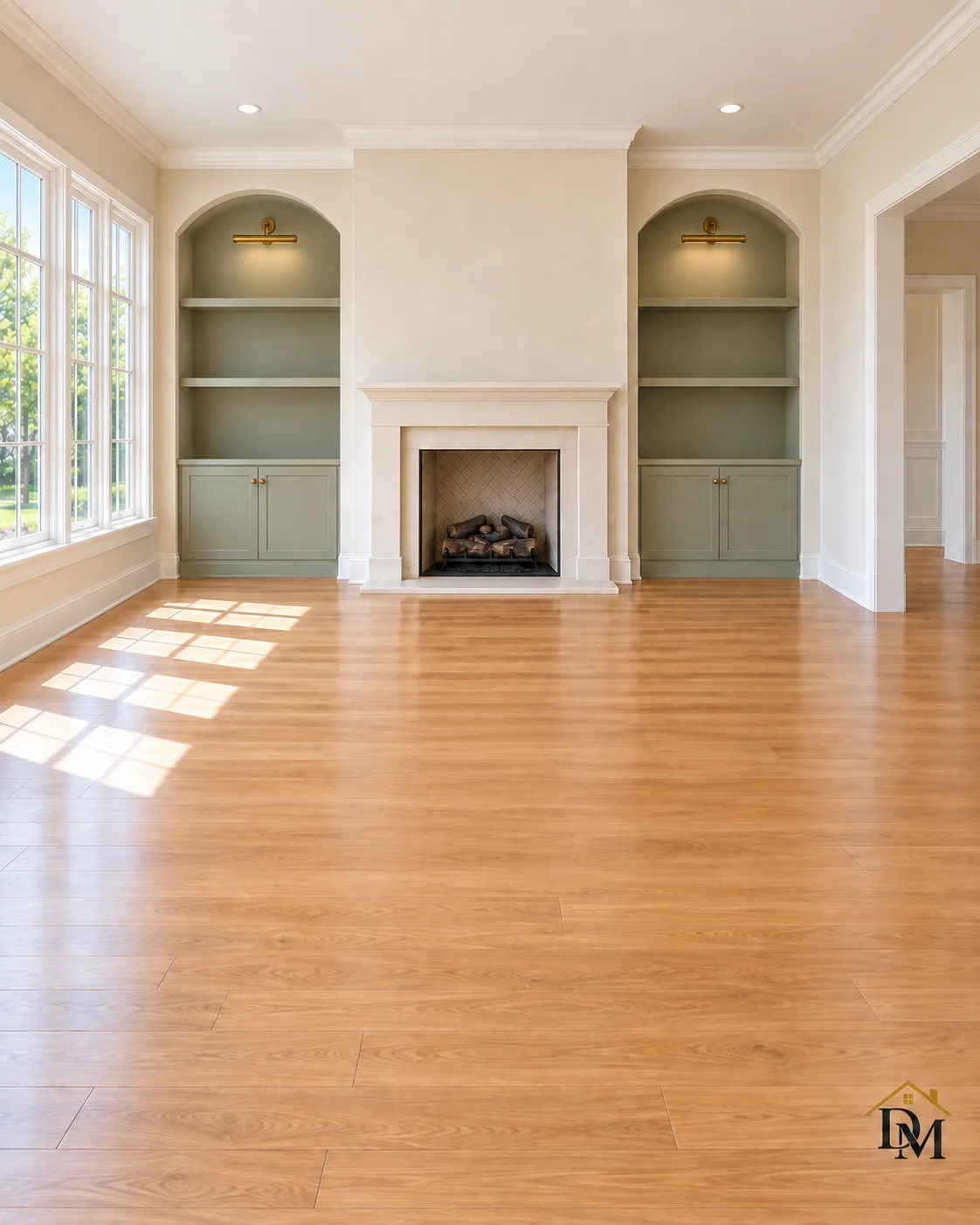 Move-in ready: caddy gone and the floor open.