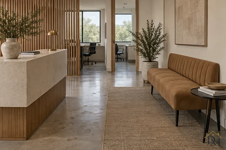 Reception area, view A