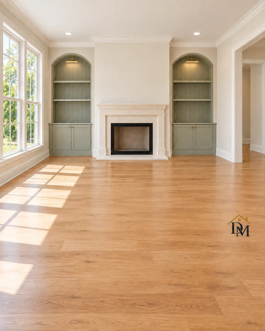 Ready to move in: caddy gone and the floor open.
