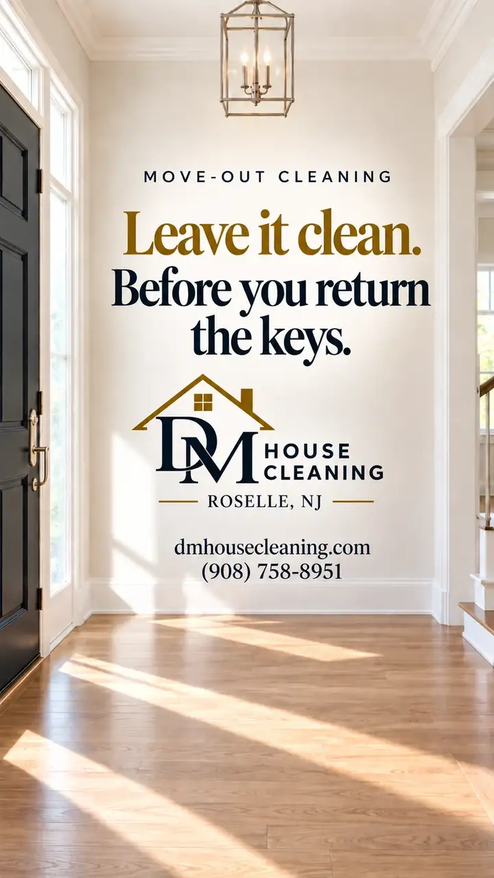 Move out cleaning video from DM House Cleaning in Roselle, NJ
