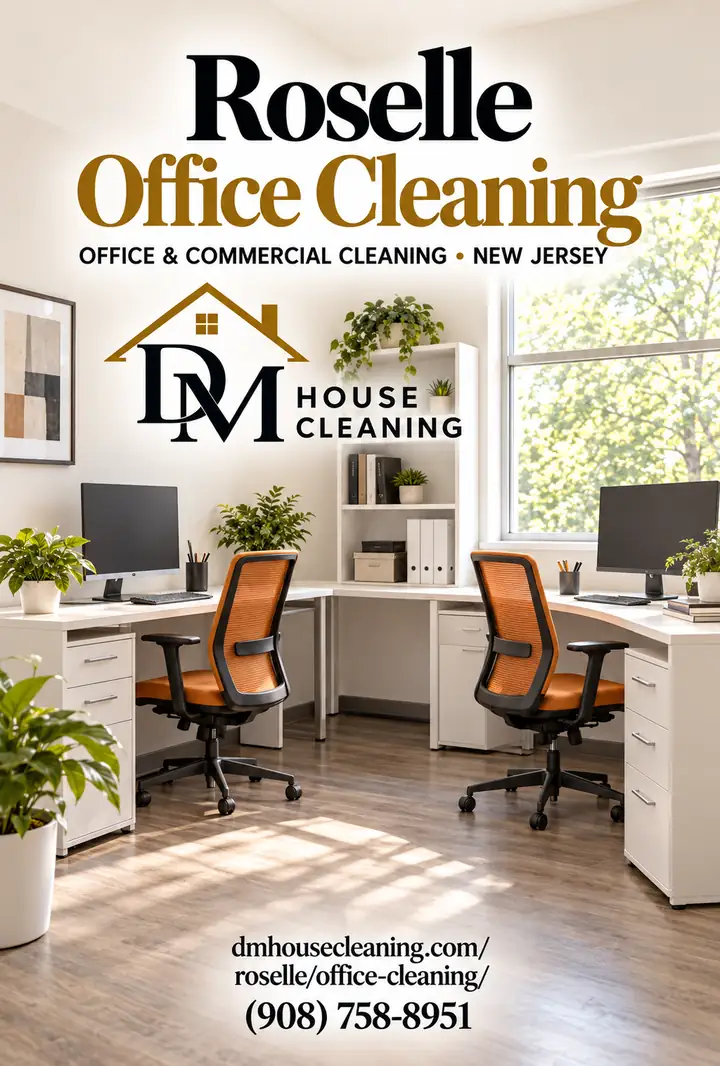 Office cleaning video from DM House Cleaning in Roselle, NJ