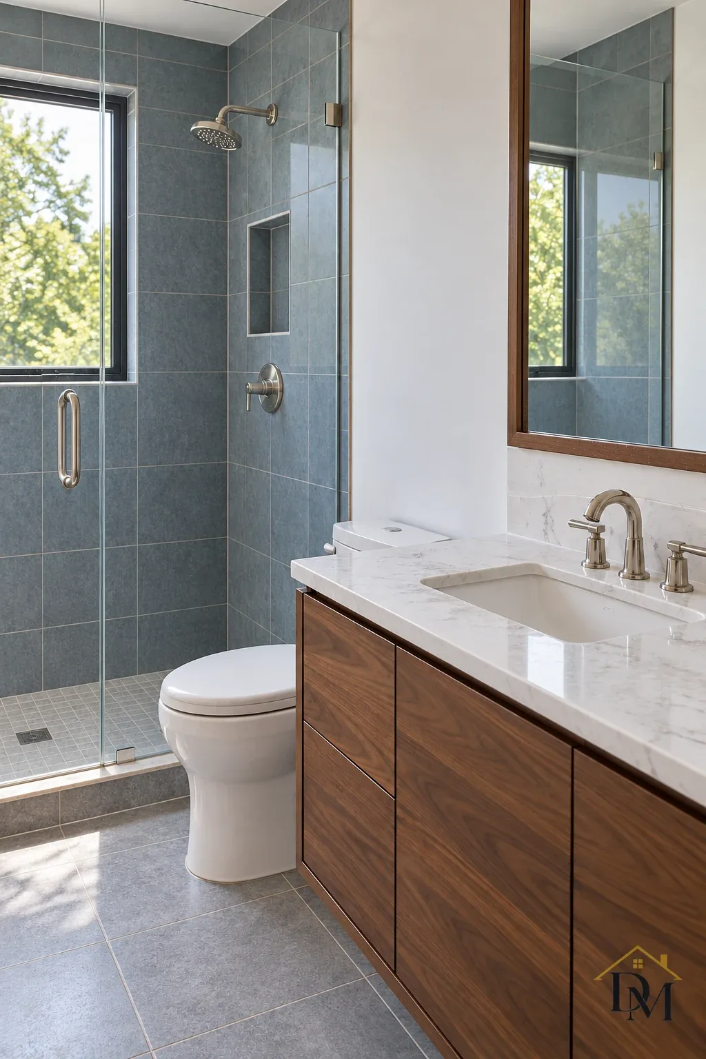 View B of the same empty bath before you unpack.