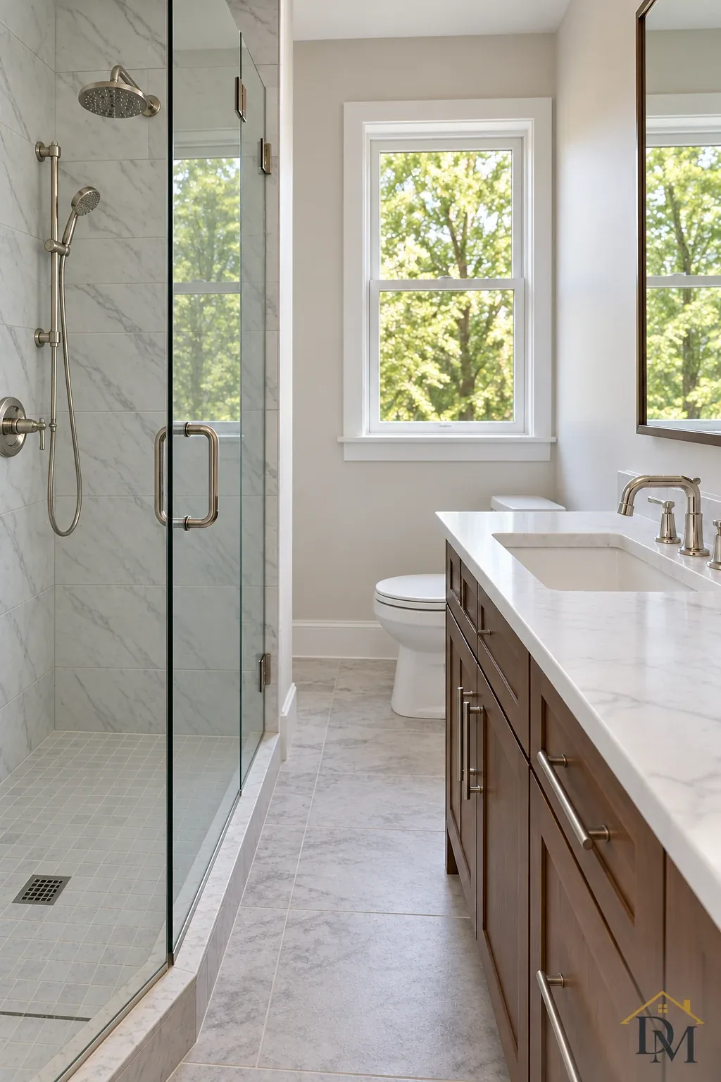 View B of the same bath before the keys go back.