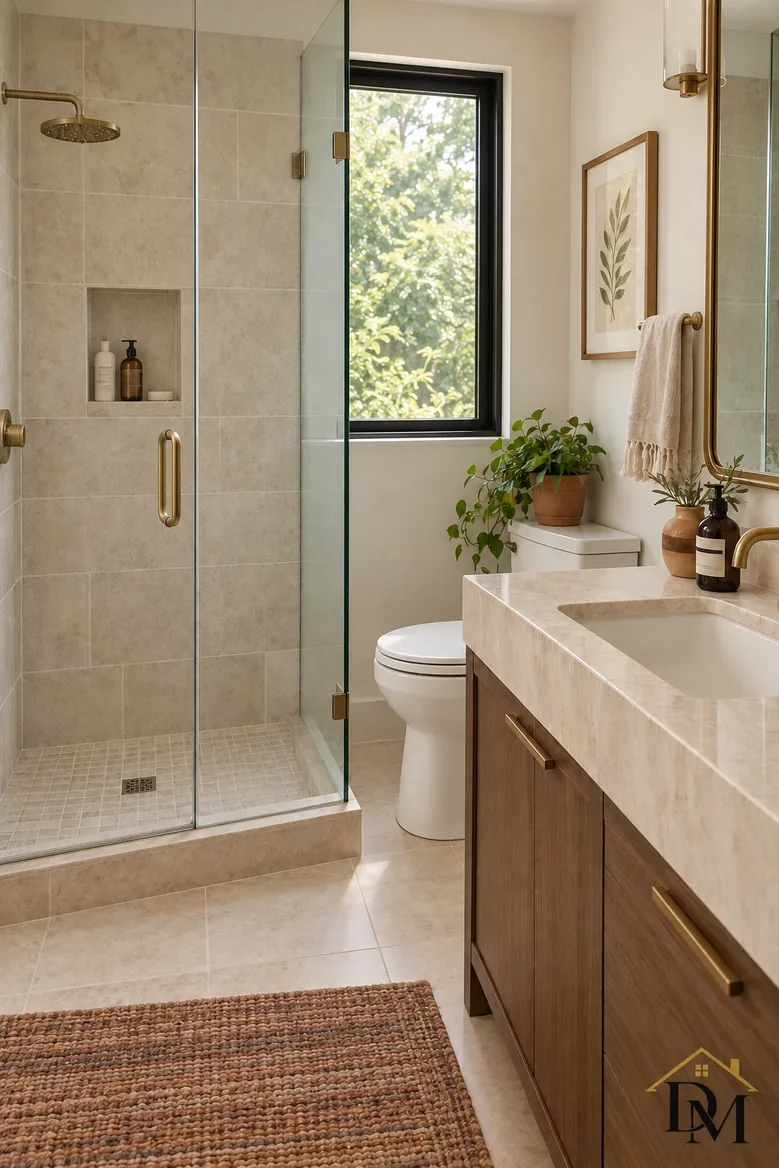 Oak vanity edge and counter now open for soap-film work.