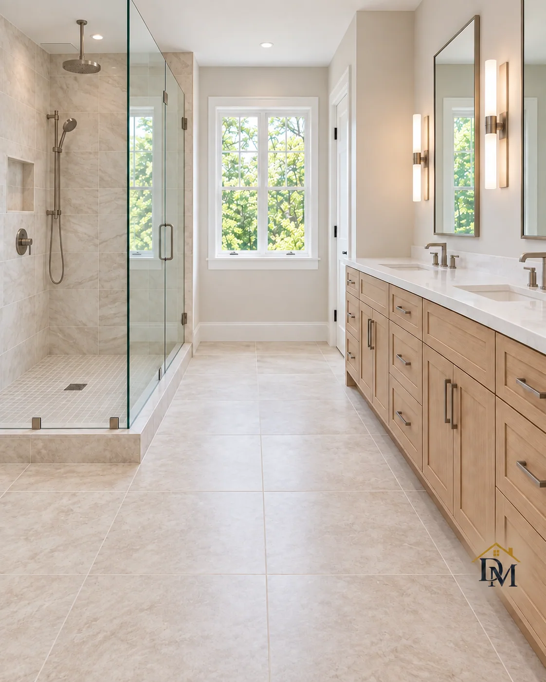 Ready for towels: nothing left on the bathroom floor.