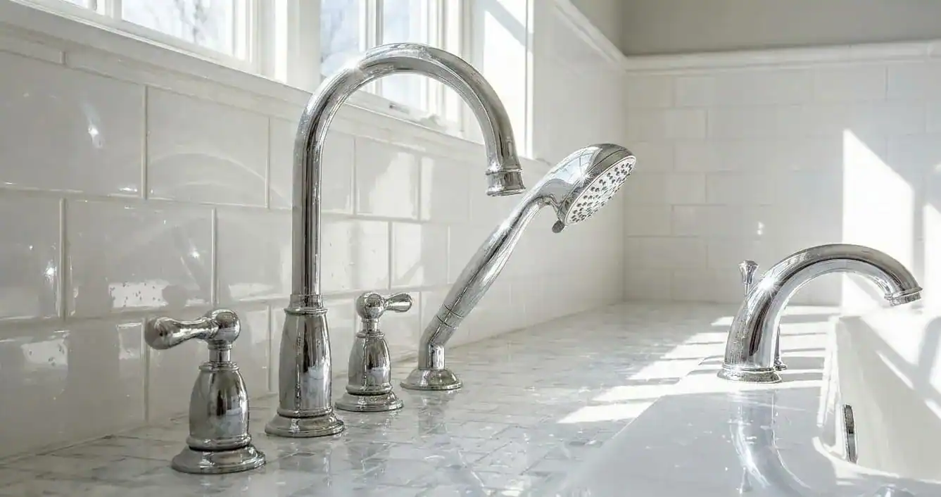 Luxury bathroom after deep cleaning service in Morris Township New Jersey