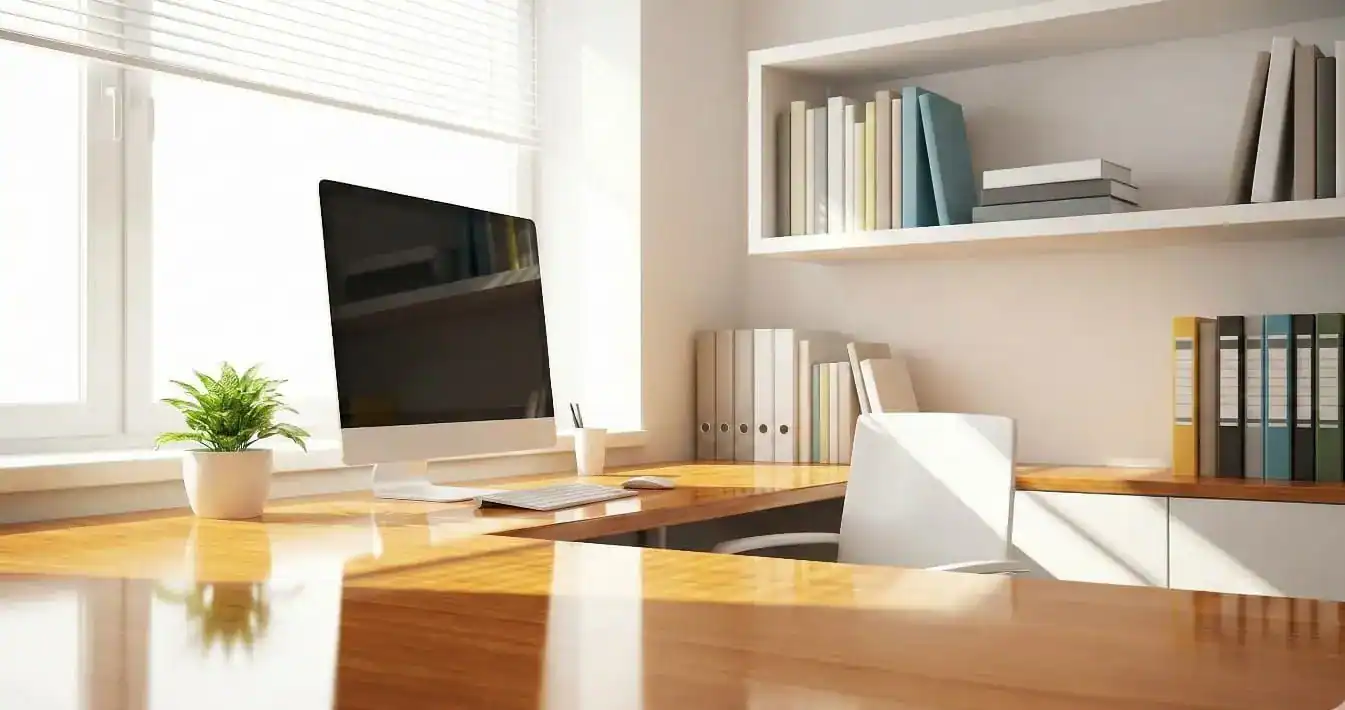 Professional kitchen cleaning Winfield NJ — organized cabinets and stainless steel shine